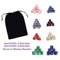 16MM Dice Sets (2 Dice in Velveteen Pouch)